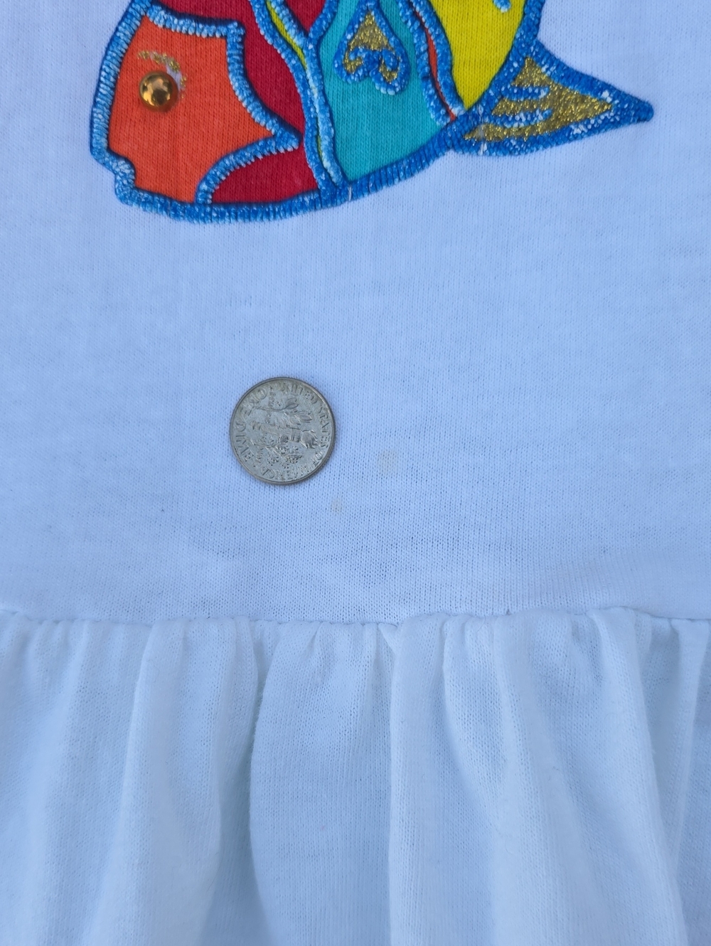 Vintage P.G.B. Embellished Tropical Fish Bathing Suit Cover Up Dress - Picture 15 of 16